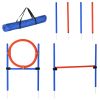 Dog Agility Training Set with Adjustable Hurdle, Hoop, Weave Poles & Carry Bag for Outdoor Exercise