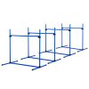 4 Piece Dog Agility Starter Kit, Adjustable Jump Bars, Carry Bag, Blue