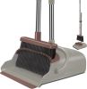 Upgrade Broom and Dustpan Set, Self-Cleaning with Dustpan Teeth, Ideal for Dog Cat Pets Home Use