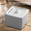 Square wired automatic water dispenser, indoor pet cat and dog water bowl water dispenser with silent pump