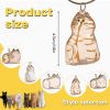 6-Piece Cat Hair Memorial Pendant Set - Pet Keepsake: Soft Fur Capsule Pendant, Portable Keychain