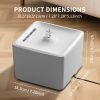 Square wired automatic water dispenser, indoor pet cat and dog water bowl water dispenser with silent pump